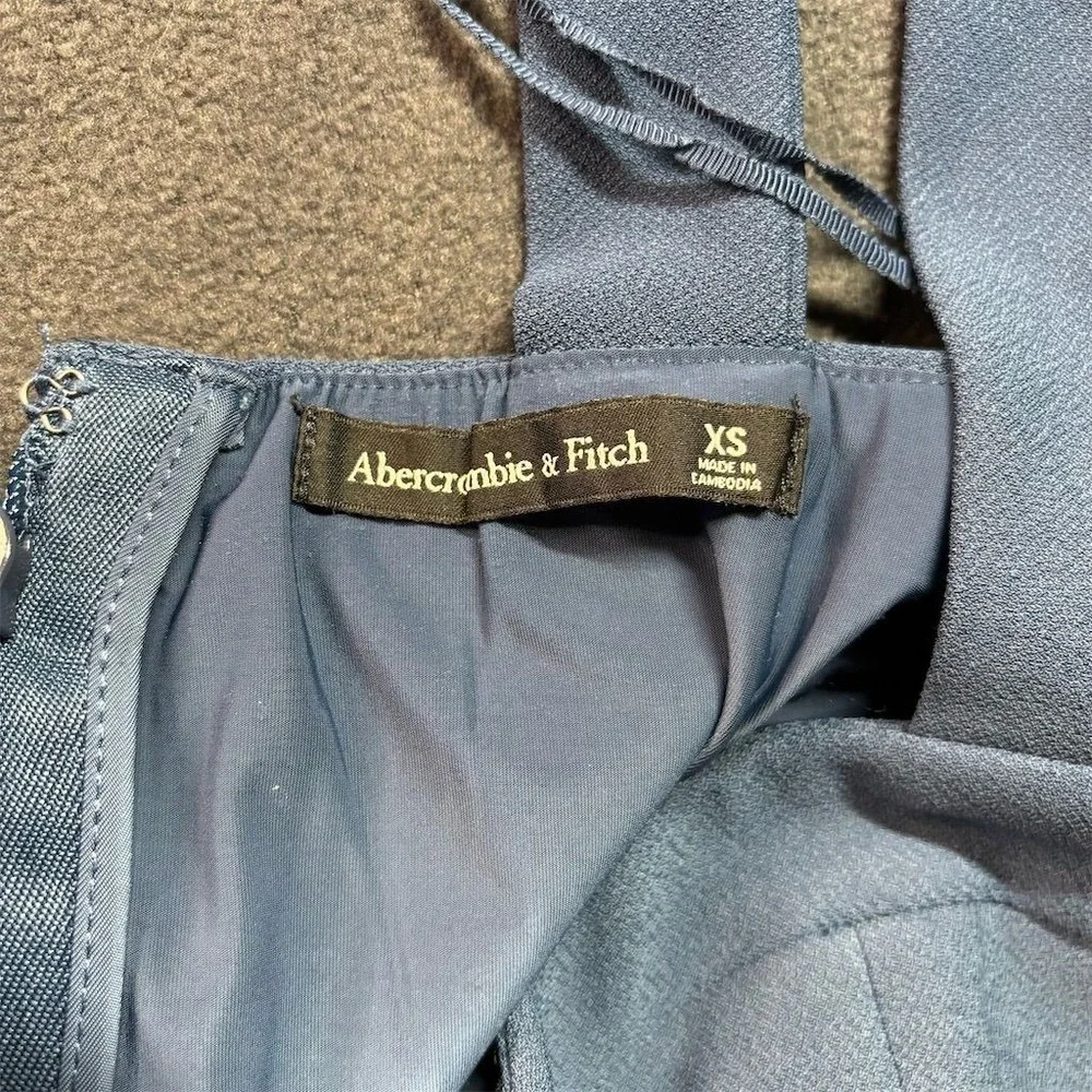 Abercrombie & Fitch‎ Women's XS Blue Wide-Leg Jumpsuit Casual Sleeveless